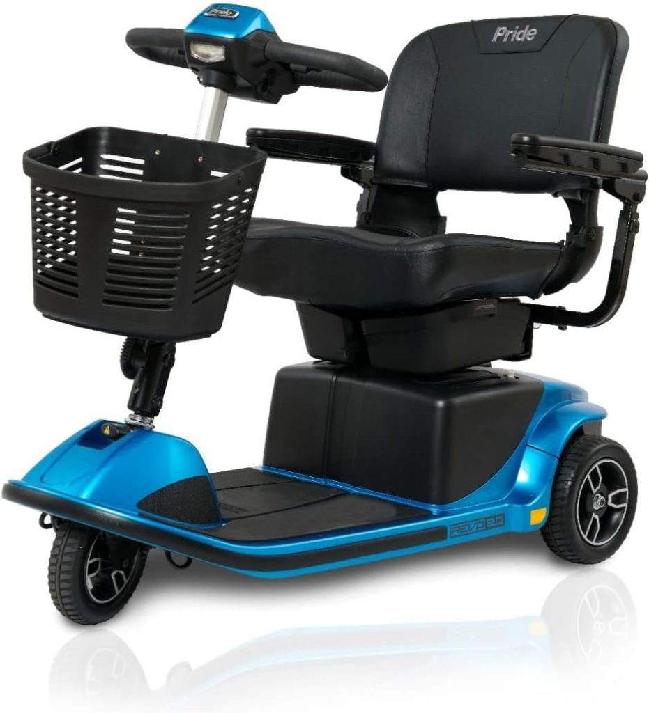 Pride Revo 2.0 3-Wheel Mobility Scooter with Ext Warranty (Blue) Pride Revo 2.0 3-Wheel Mobility Scooter with Ext Warranty (Blue)