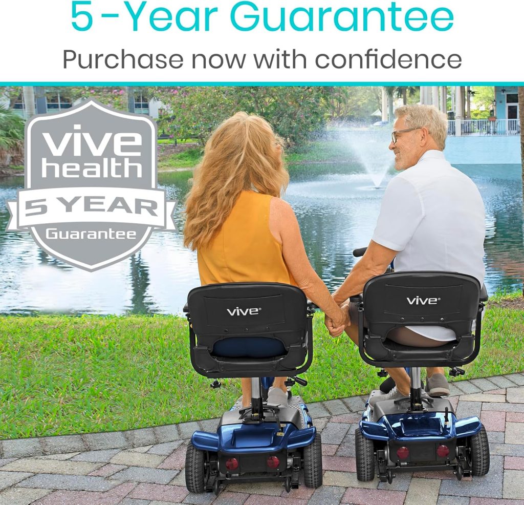Vive 3 Wheel Mobility Scooter - Electric Powered Mobile Wheelchair Device for Adults - Folding, Collapsible and Compact for Travel - Long Range Power Extended Battery with Charger and Basket Included Vive 3 Wheel Mobility Scooter - Electric Powered Mobile Wheelchair Device for Adults - Folding, Collapsible and Compact for Travel - Long Range Power Extended Battery with Charger and Basket Included