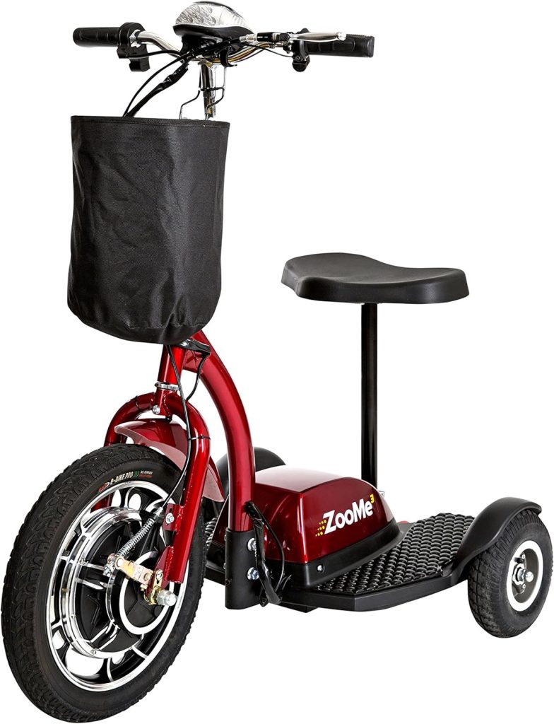 Drive Medical ZOOME3 Recreational Power Mobility Scooter, Red