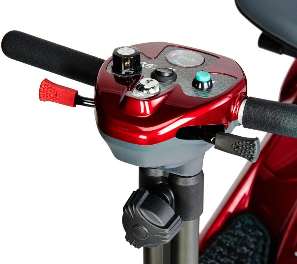 EV Rider Transport AF Plus - Compact Lightweight Automatic Folding Mobility Scooter - Airline Approved - 49 lbs Total (Blue)